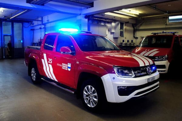 Einsatzfahrzeug Autobeschriftung - Beschriftung Pickup - Werbetechnik von Atelier S&G