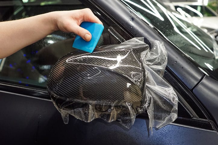 Lackschutzfolie mit Splitterschutz