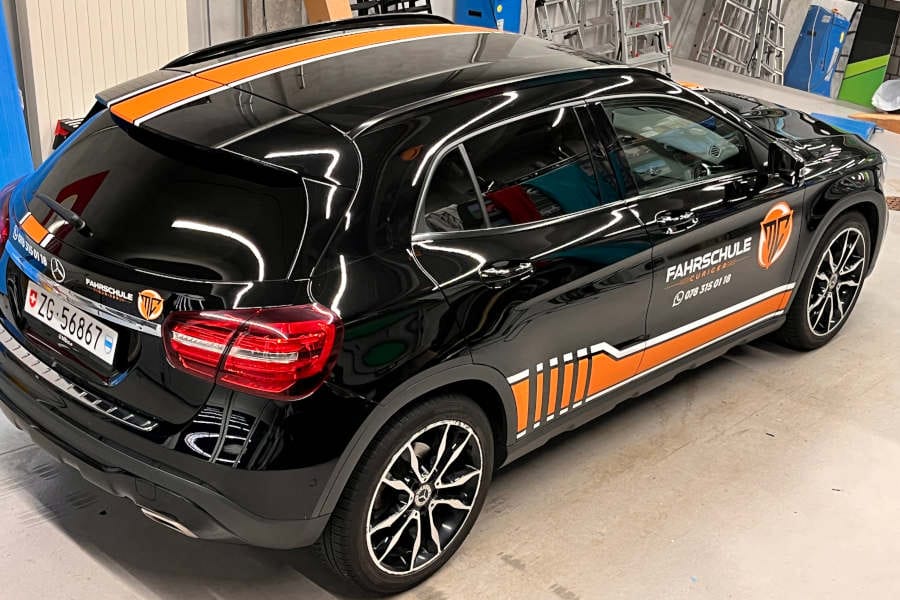 Autofolierung Zug Fahrschule Autofolierung Zug Fahrschule
